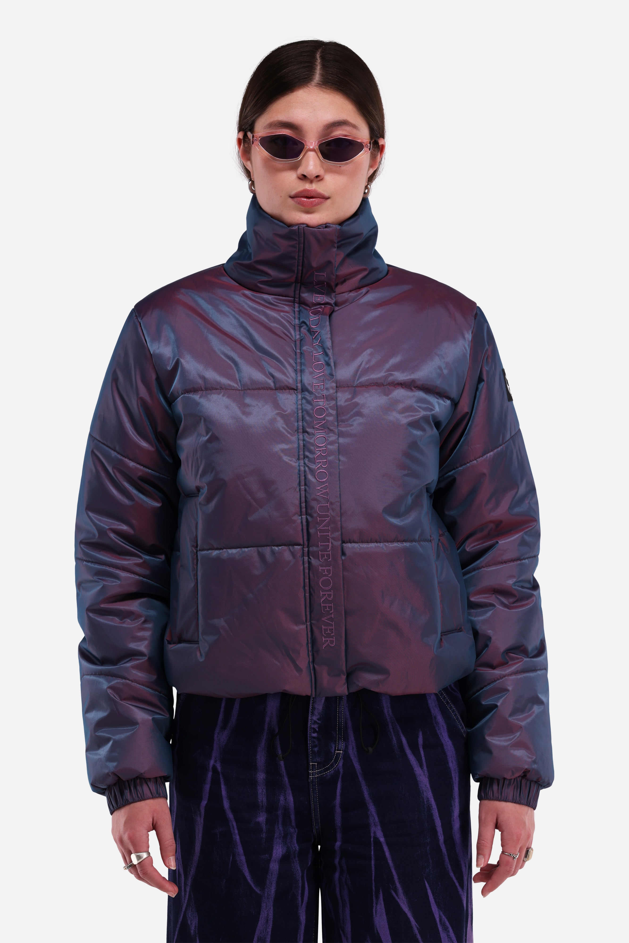 IRIDESCENT PUFFER JACKET WOMEN - 2